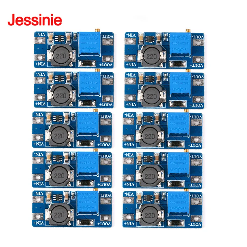 Adjustable DC-DC Boost Converter Module - Power Board Booster (10-Pack/Single Unit)