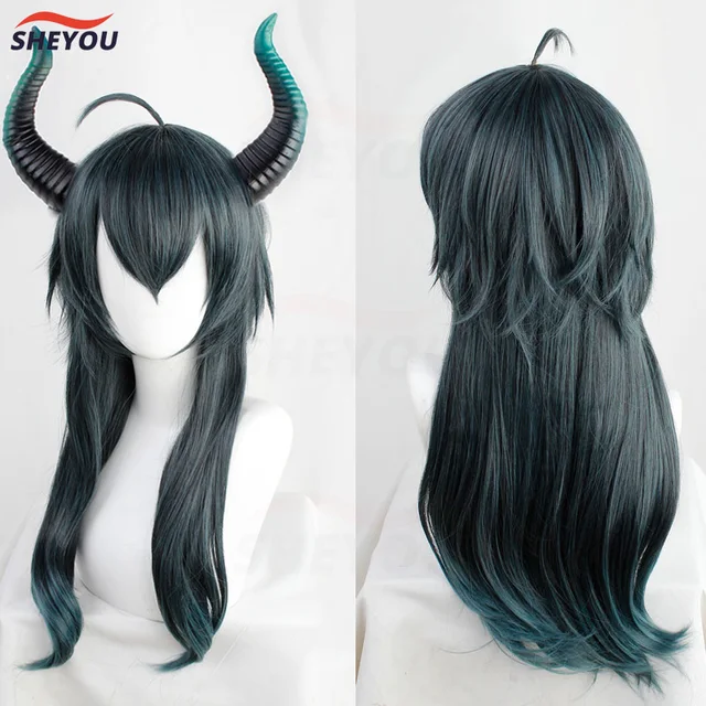 マレウス ウィッグ ツノ、帽子、付け耳つき ツイステ