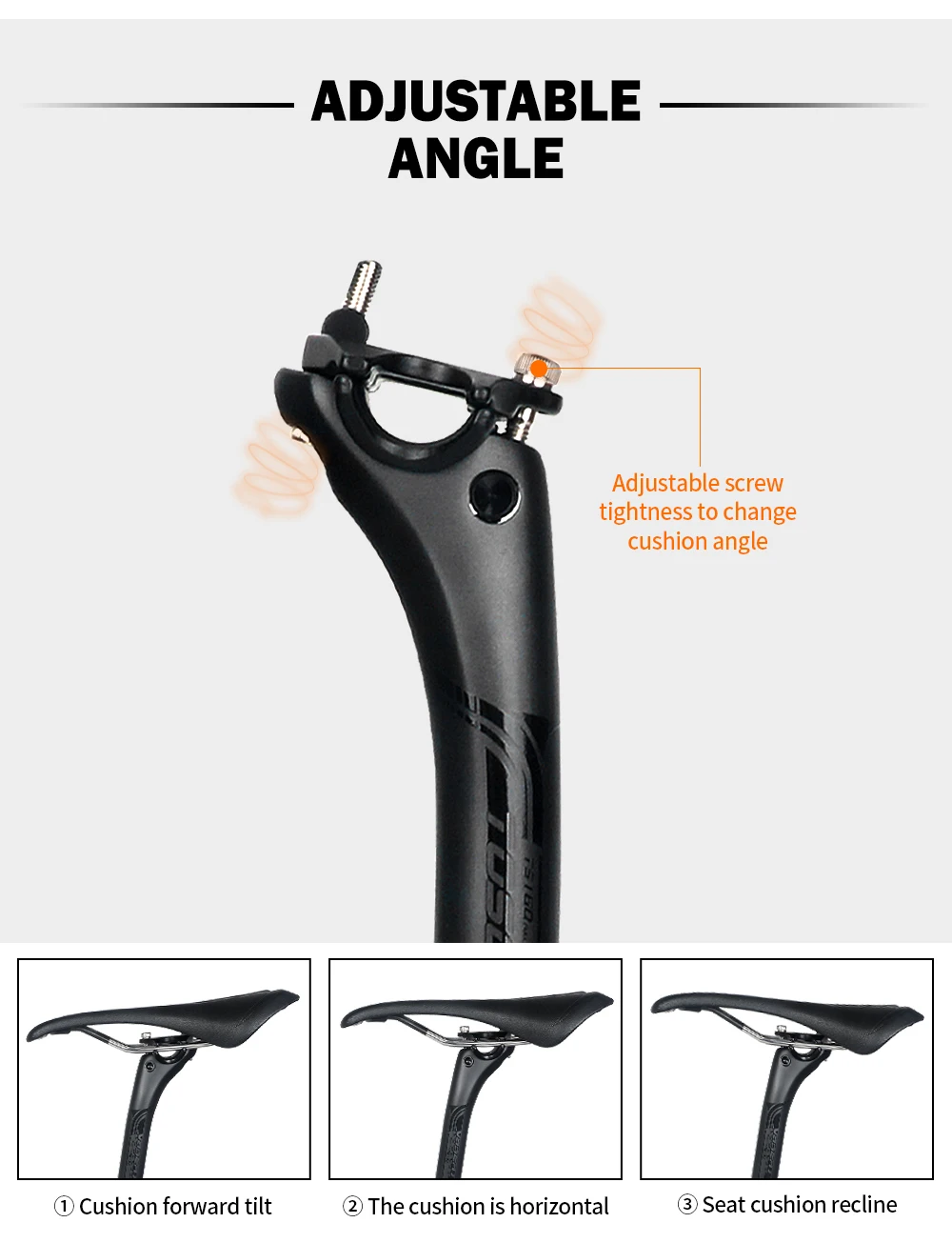 TOSEEK Carbon Sattelstütze 27,2 31,6mm Länge 400mm Mattschwarz MTB Rennrad Sattelstütze Sitzrohr Fahrrad Teile MTB Carbon Kanu – Detail 9
