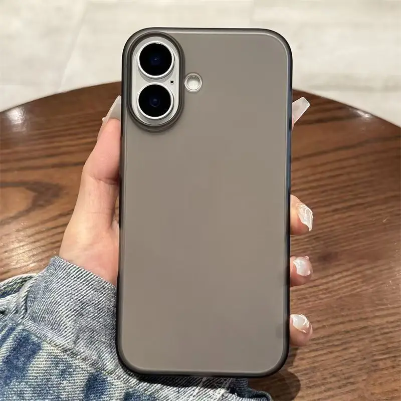 Ultradünne PP Matte Handyhülle für iPhone 17 16 15 14 Plus 13 12 mini 11 Pro Max Air 16e 17e Stoßfeste Schutzhülle – Detail 6