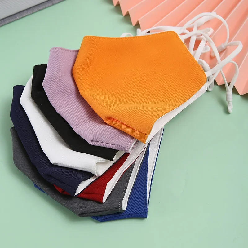 Masque réutilisable en tissu pour enfant avec filtre, idéal 0-4 ans, motif à pois et élastiques ajustables