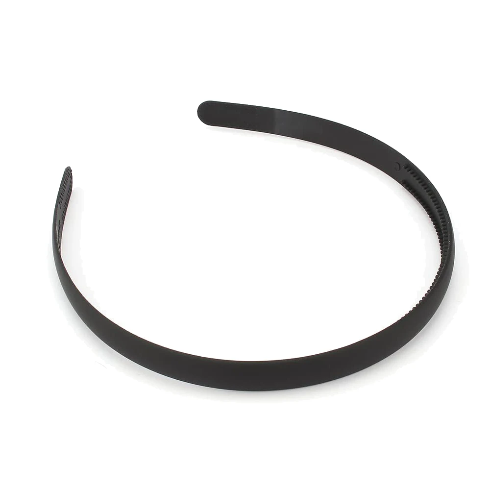 1/5 Stück schwarzes Kunststoff-Haar-Stirnband-Grundtablett mit Zähnen für DIY-Haarbänder, Kopfbedeckung, Schmuckherstellung, Zubehör für Mädchen und Frauen – Detail 1