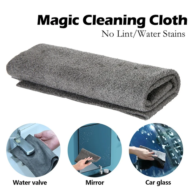 Chiffon de nettoyage magique épais, sans filigrane, pour essuyer les vitres,  réutilisable, serviette de cuisine, 1/5 pièces - AliExpress