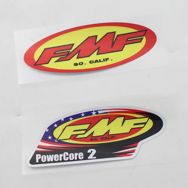 FMF Stickers So Calif PowerCore 2 Motorcycle Exhaust Pipe Decals Universal for Motorbikes Cars