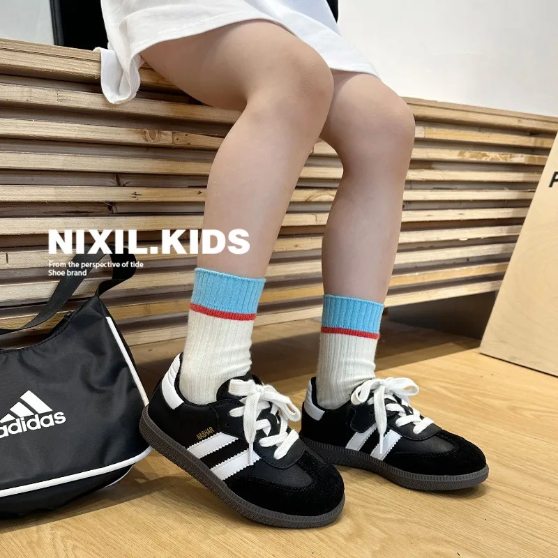 Spring Autumn Children Sport Training Shoes Boys Girls Moral Training Fashion Sneakers Kids Soft Soled Casual Shoes Skate sports shoes baby shoes kids sneakers kids shoes kids sports shoes