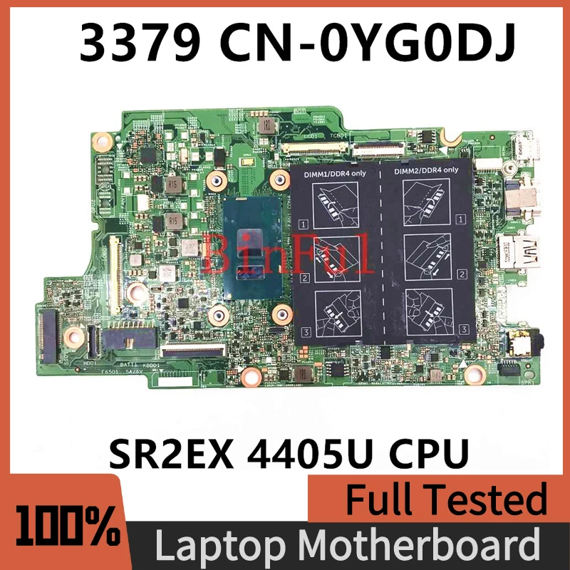 

CN-0YG0DJ 0YG0DJ YG0DJ Mainboard For DELL Latitude 13 3379 Laptop Motherboard 15264-1 With SR2EX 4405U CPU 100% Full Tested Good