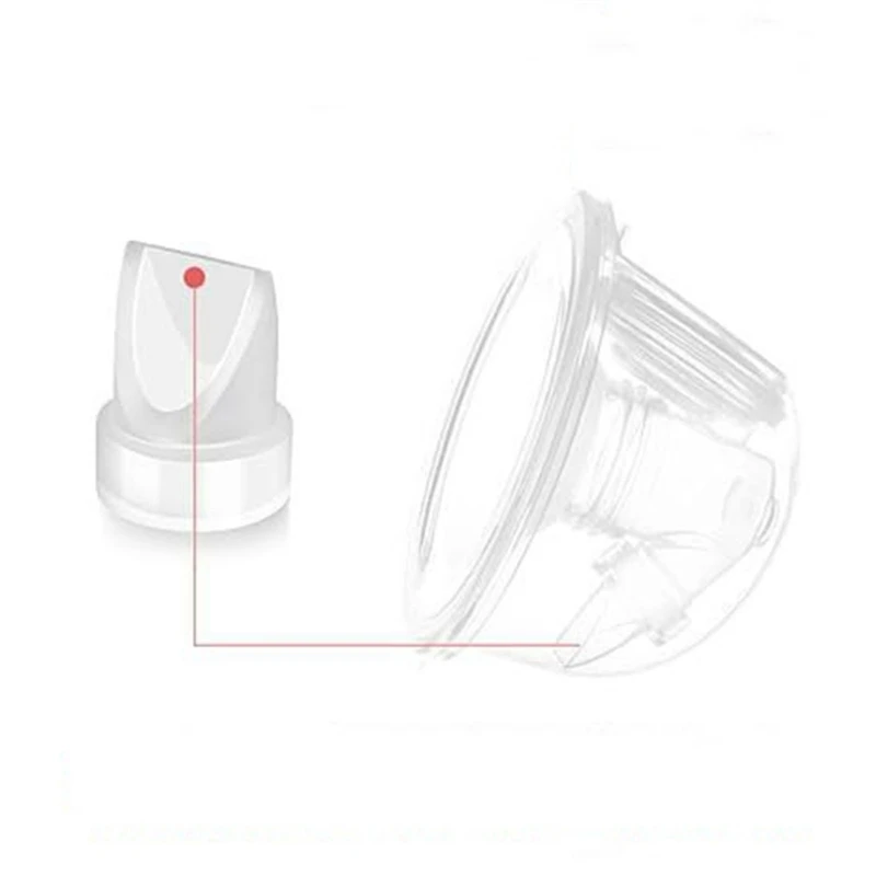 Electric Breast Pump Replacement Accessory Diaphragm Duckbill Valves Connector Soft Food-Grade Silicone for Wearable Breast Pump breast pump accessories,breast pumps,silicone valves,silicon replacement parts