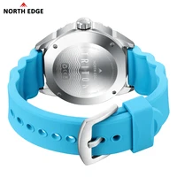 NORTH EDGE 2025 Nouvelle montre de plongée solaire TRITON pour hommes, montres à quartz de luxe pour hommes, boîtier en acier inoxydable 316L, étanche 300M 2