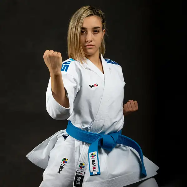 Фото (3C) 14OZ Премиум KATA GI - KAMINARI X Оригинальная Kata karategi GI SMAI официальная форма для каратэ Kata, каратэги Kata WKF одобренная №2