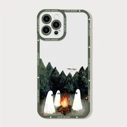 Adorable Cartoon Ghost Clear Soft Phone Case Cover - Samsung Note 20Ultra (CXS - K1136T8)