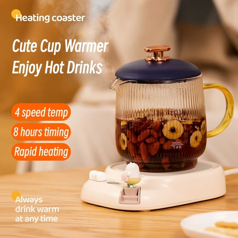 USB Cup Warmer Coffee Milk Tea Water Mug Heater Temperature Adjustable  Heating Coaster For Home Office Winter Automatic heating - AliExpress