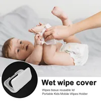 10Pcs Reusable Baby Wipes Lid Baby Wet Wipes Cover Tissues Box Wet Paper Lid 2