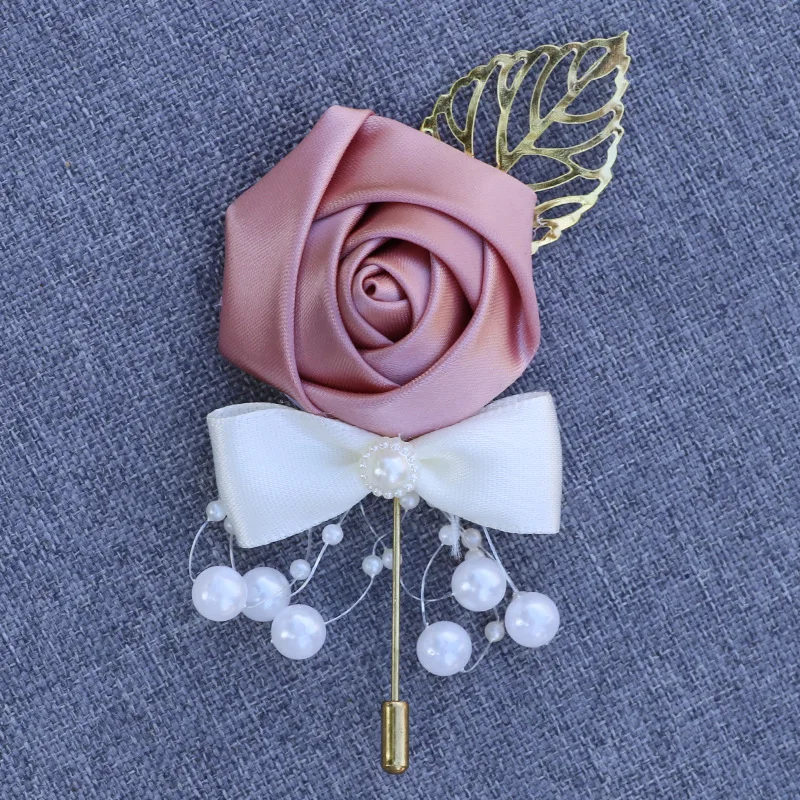 

Wedding Bride and Groom Simulation Flower Corsage Brooch Flower Simulation Flower Business Party Holiday Supplies Corsage