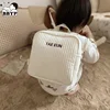 Children Backpack Kindergarten Name Embroidery Schoolbag Personality DIY Anti-Lost Quilted Hot Selling Korean Style Kids Bag 1
