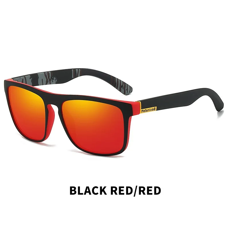 Black Polarized Square Sunglasses - Unisex Fashion Classic Driving Shades