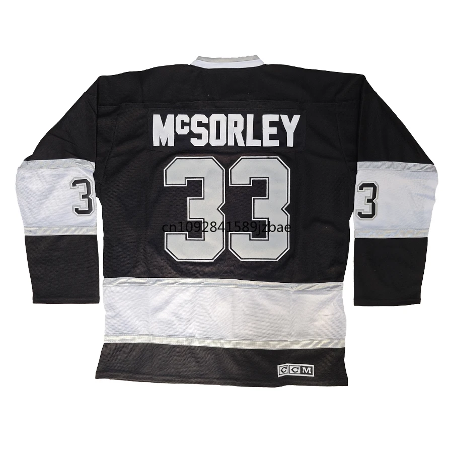 Luc Robitaille Jersey America Los Angeles Retro Ice Hockey Jerseys 33 Marty McSorley Jersey 32 Kelly Hrudey Us Mens M-3XL