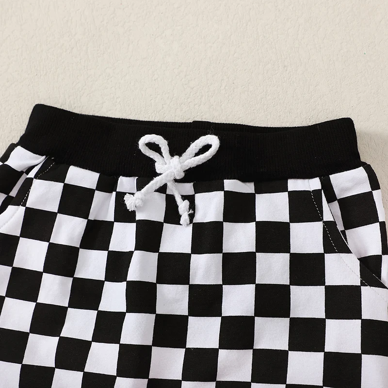 Baby Boy First Birthday Outfit Fast One Birthday Outfit Race Car 1st Birthday Outfit Plaid T Shirt Top Shorts Set 4