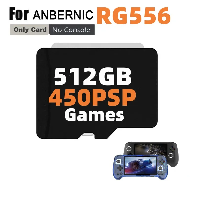 TF Card For ANBERNIC RG556 Preloaded Games Memory Card Built
