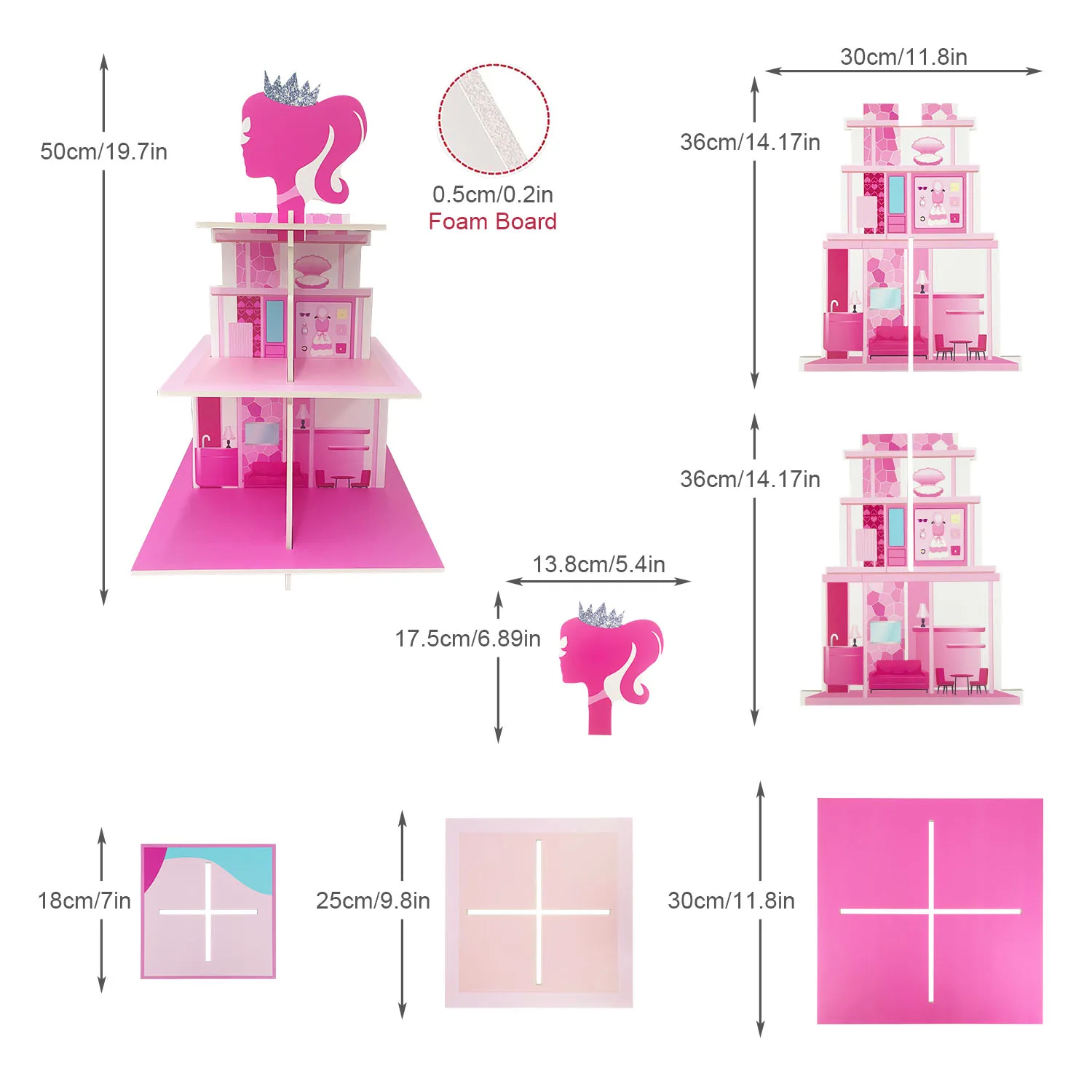 Pink Princess Cupcake Stand 2