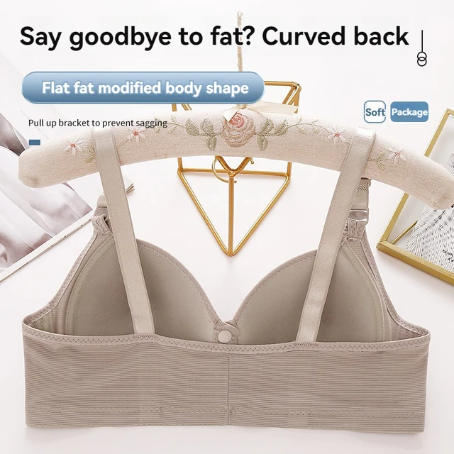 New Large Size Front Buckle Sexy Push up WOMEN'S Bra Adjustable Thin Cup Breathable Comfortable Middle-aged Mom Ladies Underwear 2