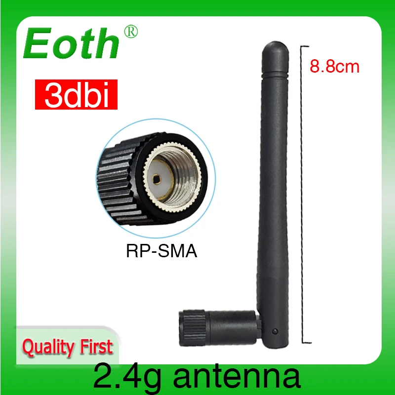 2.4GHz 11dBi Omni-Directional WiFi Antenna RP-SMA Plug for Wireless Router 