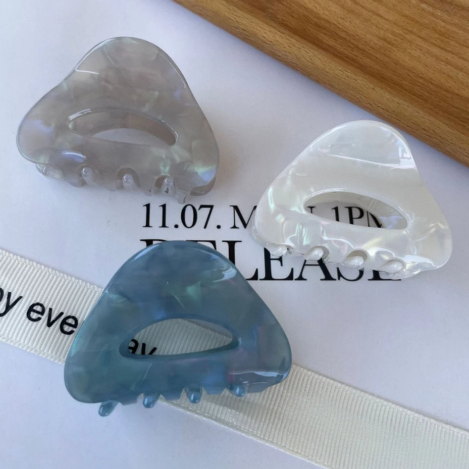 Süße Mini-Haarspange aus Acetat für Frauen und Mädchen, schicke Haarspangen, Krabben-Haarnadeln, Styling-Klauenklammern, modische Haar-Accessoires – Detail 8