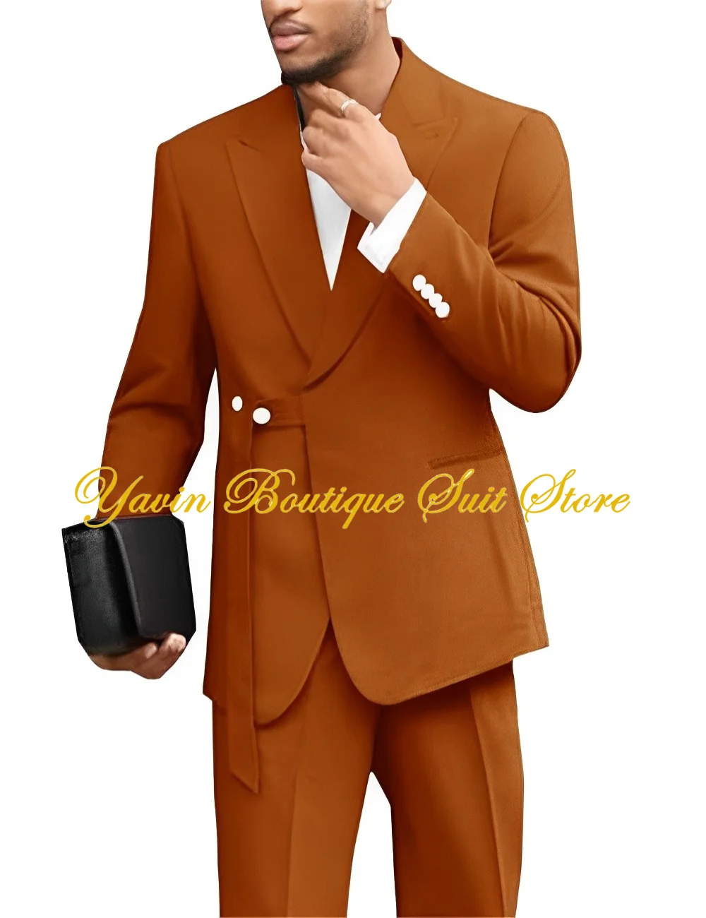 Men's Wedding Tuxedo Blazer Elegant Men's Suit 2 Piece Jacket Pants Formal Party Dress for Men