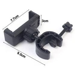 Universal Multi - Function Phone Tripod Holder and Clip - On Stand (Black)