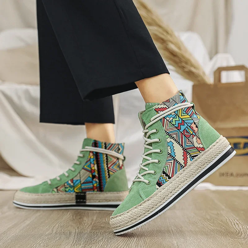 Fashion Spring Comfortable Sneakers Men Canvas Shoes Breathable Cool Street Shoes Male Brand Sneakers Black Mens Causal Shoes 6
