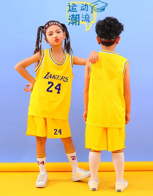 2 Pièces Maillot Basketball Enfant,Maillot Sans Manches + Pantalon