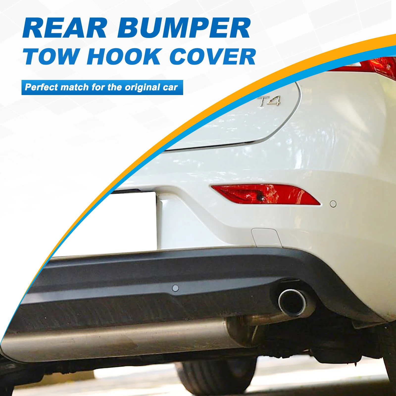Car Rear Bumper Hook Cover Rear Bumper Tow Hook Cover Cap Eye For Volvo V40 2013 2014 2015 39814200
