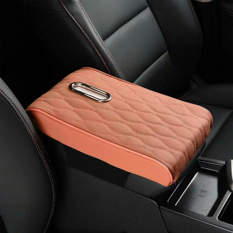 

Armrest Extender Pad Tissue Holder Car Armrest Cushion PU Leather Console Elbow Support Tissue Holder For Car Interior Accessory