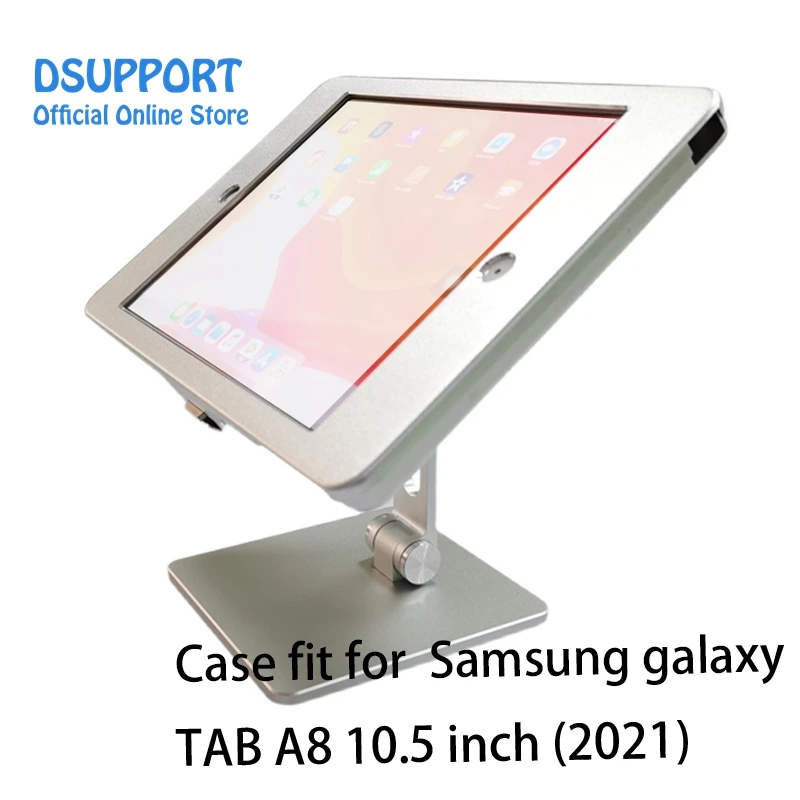 Apto para Samsung Galaxy Tab a8 10.5 Polegada 2023 Desktop Anti Roubo Case com Suporte de Segurança Titular Bloqueio