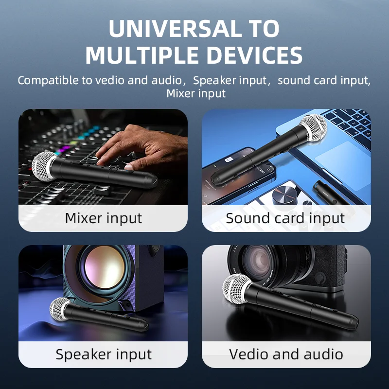 JOYO MW-1 5.8GHz Sistema Microfono Wireless Plug-on Ricevore Trasmettore Wireless Ricaricabile Per Microfono Dinamico Effector - Foto 10