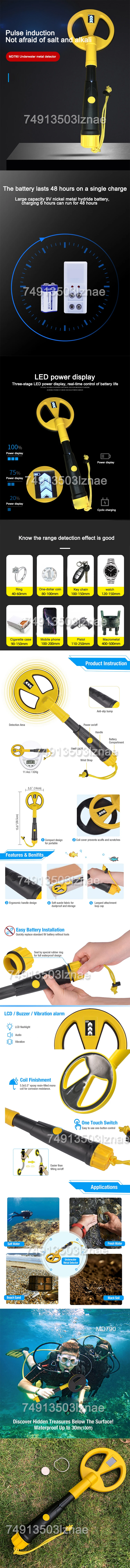 Metal Detector Underground Professional Depth 30m Search Finder Gold Detector Tr