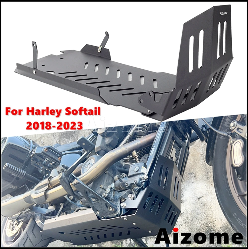 

Motorcycle Skid Plate Engine Chassis Guard For Harley Softail Deluxe Breakout Heritage Classic Sport Glide Standard FXST 18-2023