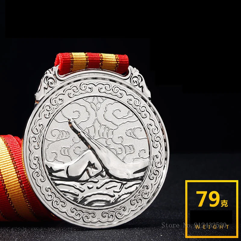 Metal Martial Arts Medal, Customized Engraving Badge, School Competition Games, Award Gifts