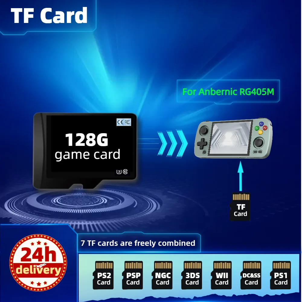 Tf Game Card Per Anbernic Rg405M Memory Ps2 Psp Ps1 Ngc 3Ds Classic Retro Games Portatile Palmare X28 Onexplayer Steam Rg405V