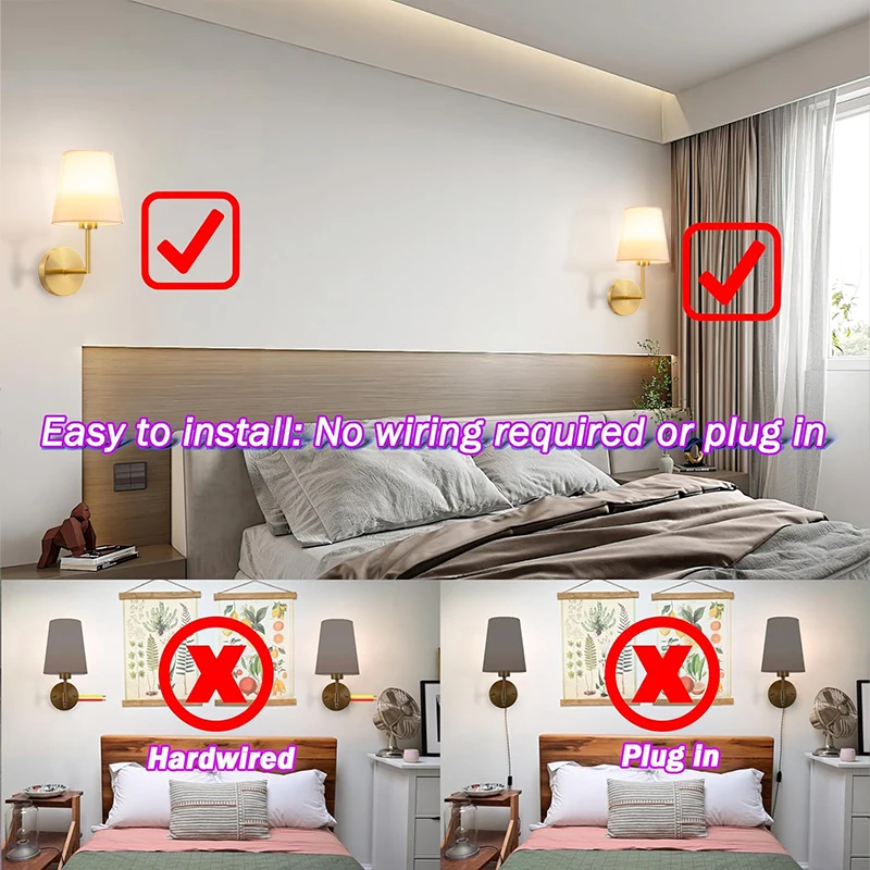 مصباح حائط LED شمالي قابل لإعادة الشحن بتقنية RGB،...