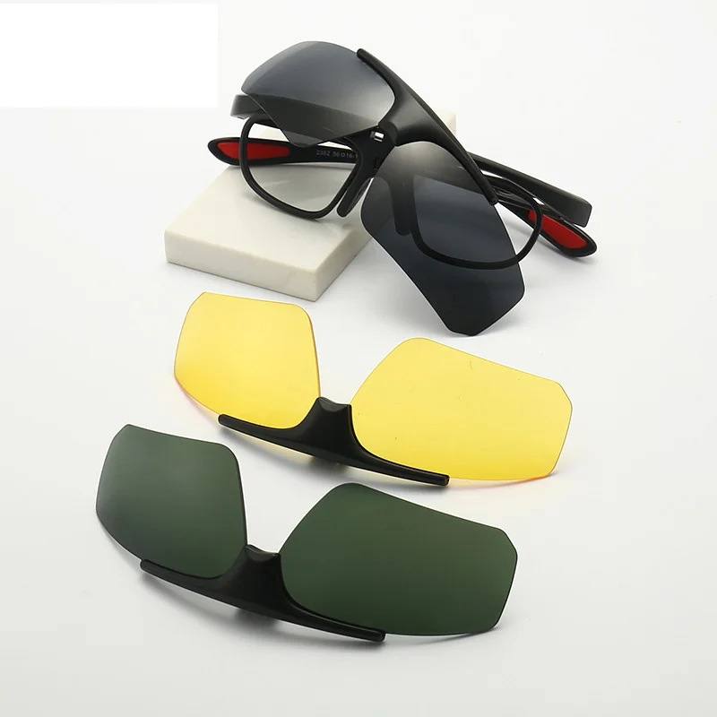 4-in-1 Flip-Up Polarized Sunglasses