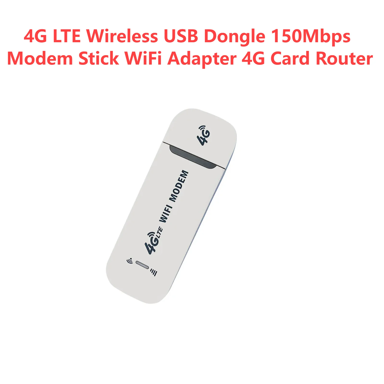 Router USB 4G WiFi, Memory Stick 100 Mbps, Hotspot Portatile, Supporto Scheda TF 32GB, Plug And Play, Nero