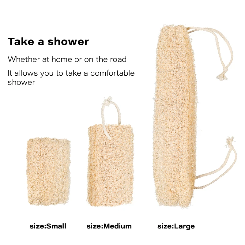Natural Loofah Sponge Set for Dish Washing Pot Cleaning Vegetable Scrubber Eco Friendly Exfoliating Bath Shower Sponge 5