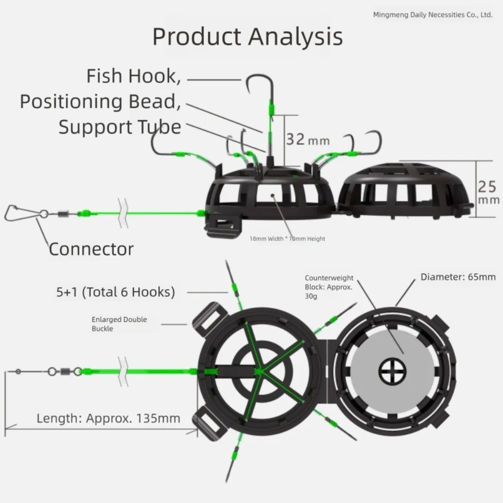 Fishing Hooks Catfish Rig Saltwater Fishing Hooks for All Skill Levels Fishing Tools Parts Honeycomb Tackle Tools