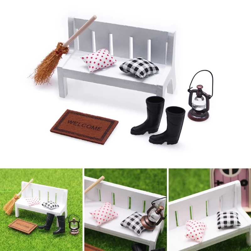 Realistic Garden Model  Model Dollhouse Broom Role-Play HobbyCollection DropShipping