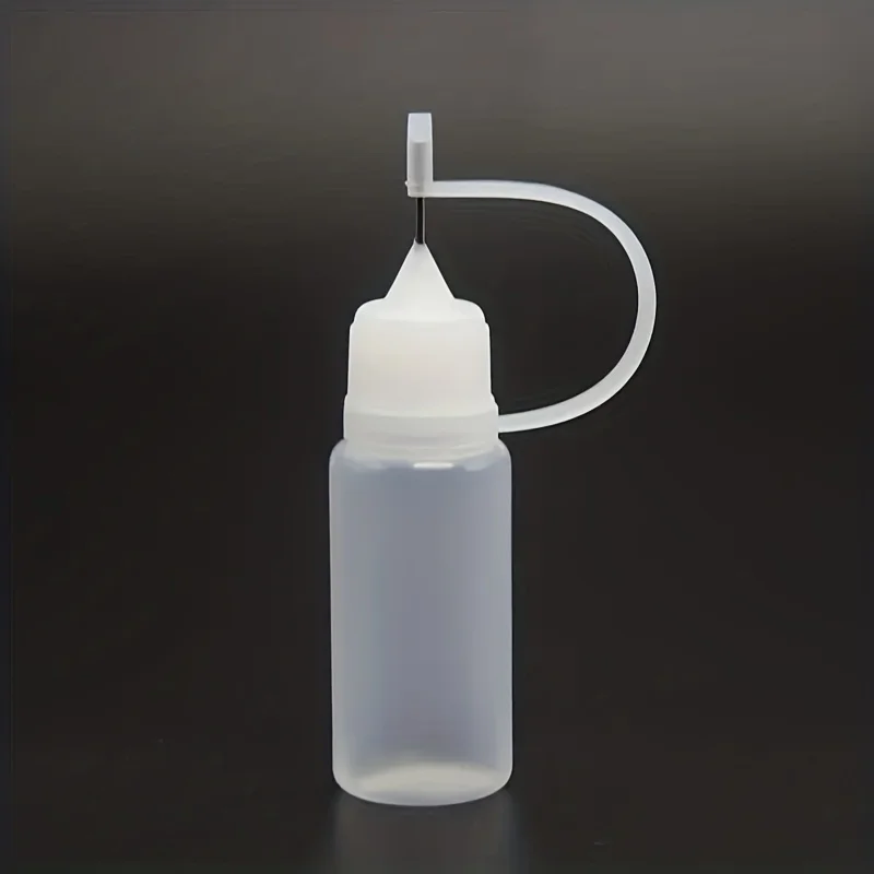 5pcs 20/30/50ml Squeeze Bottles Needle Tip PE Glue Applicator Bottle Craft Tool Transparent For Paper Quilling