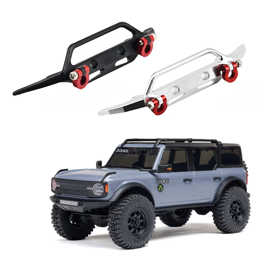 RC Car Aluminum Alloy Bumper Parts for Axial 1/30 SCX30 AXI-2048 Retrofit Upgrade Accessories