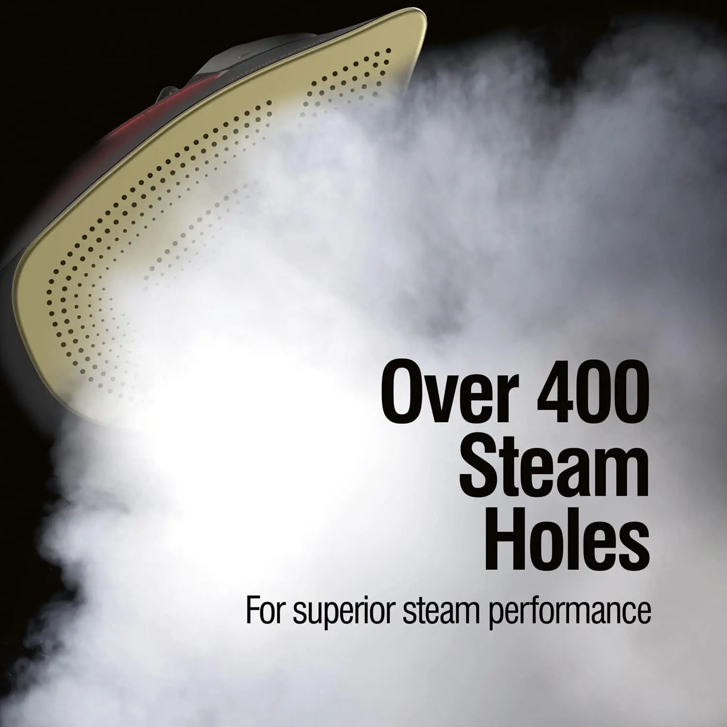 Steam Iron for Clothes with 8’ Retractable Cord, 1700 Watts, 3-Way Auto Shutoff, 400+ Holes, Professional Grade 3