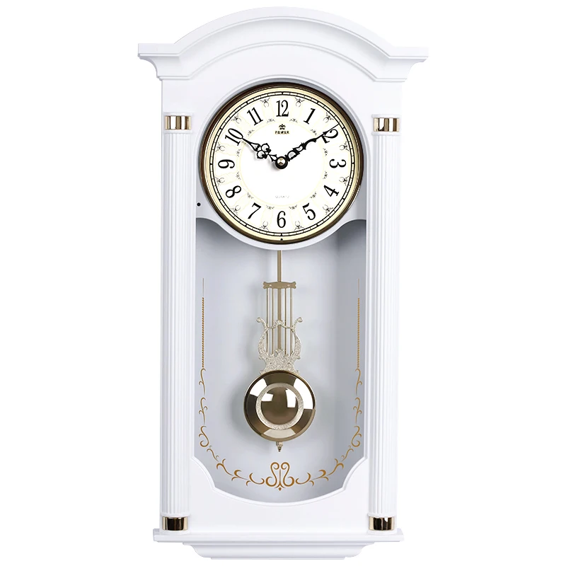 Chinese Large Wall Clock Retro Shabby Chic Wall Pendulum Clocks C  