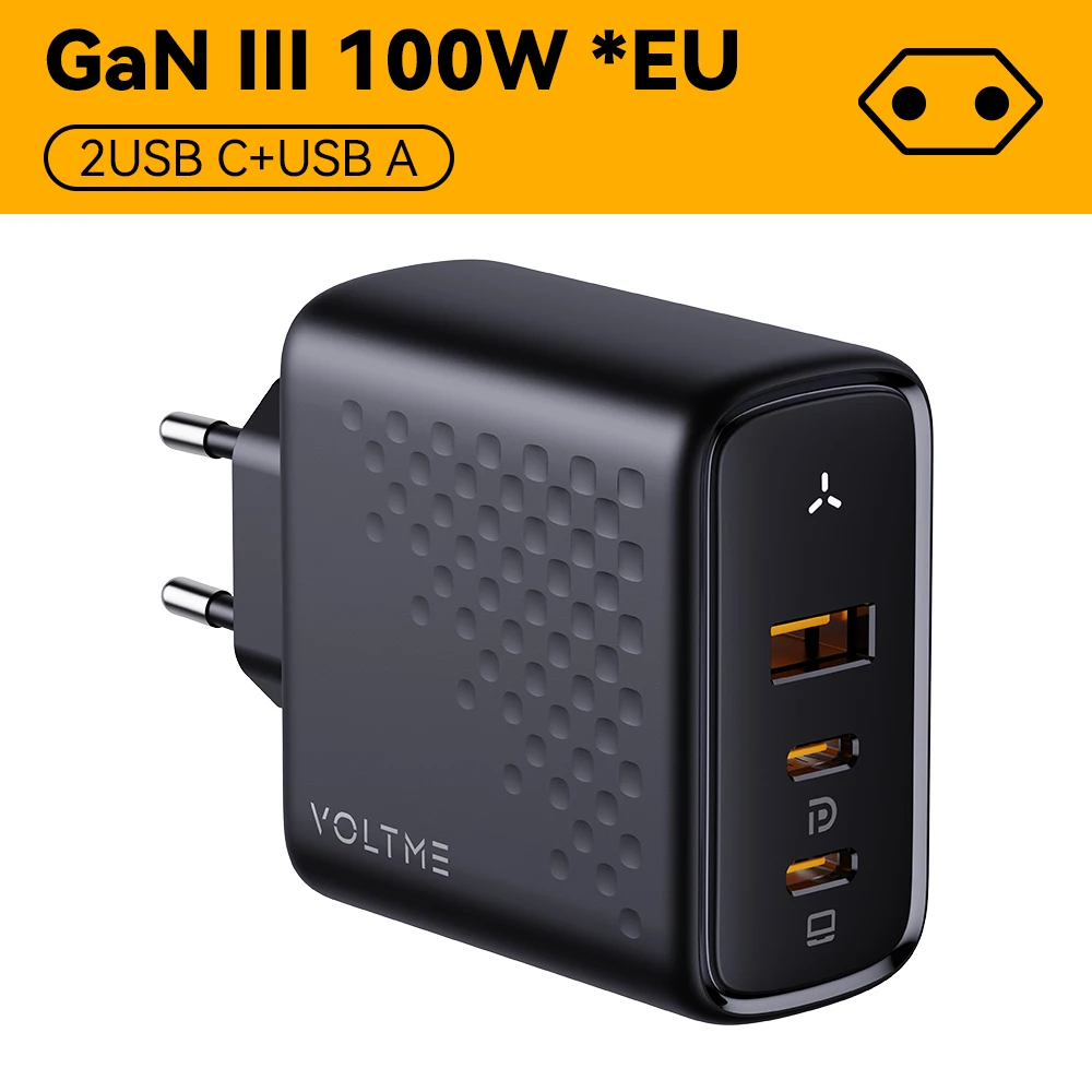 100W EU Plug Black