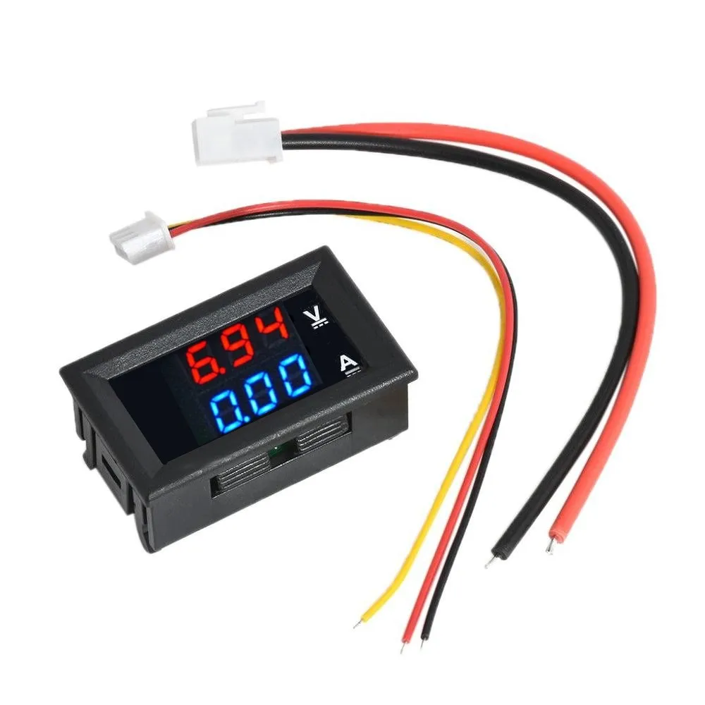 DC0-100V 10A LED 디지털 전압계 전류계 자동차 모터 사이클 전압 전류계 전압 감지기 테스터 모니터 패널